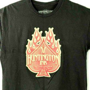 Huntington Ink Tattoo Lounge Palms Las Vegas M T-Shirt Medium Mens Hart Inked